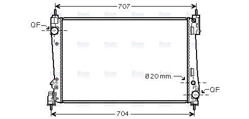AVA Coolant Radiator FTA2312