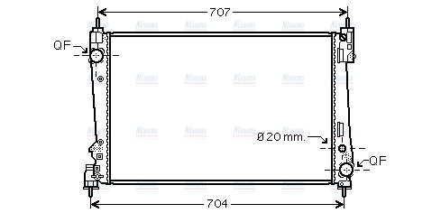 AVA Coolant Radiator FTA2401