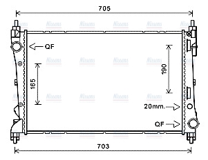 AVA Coolant Radiator FTA2449