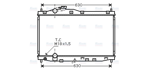 AVA Coolant Radiator HD2171