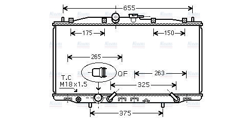 AVA Coolant Radiator HD2177