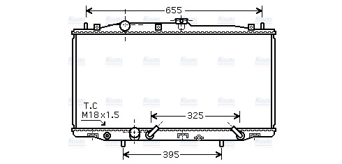 AVA Coolant Radiator HD2183
