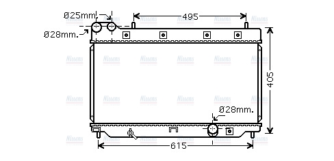 AVA Coolant Radiator HD2206