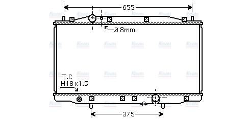 AVA Coolant Radiator HD2218