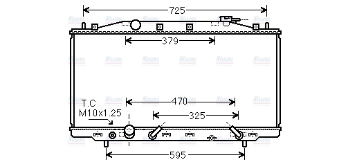 AVA Coolant Radiator HD2224