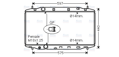 AVA Coolant Radiator HD2303