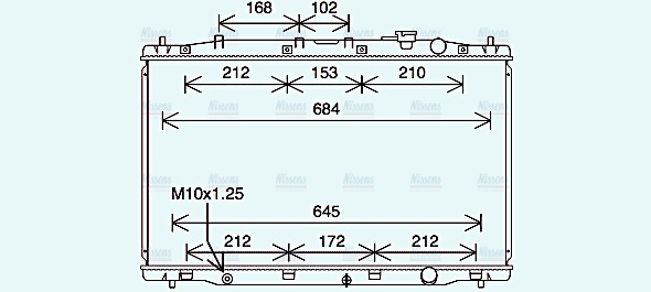 AVA Coolant Radiator HD2313