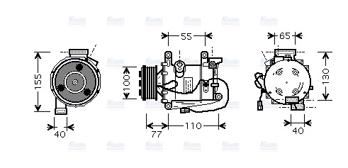 AVA Aircon Compressor HDAK208