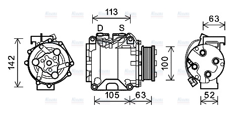 AVA Aircon Compressor HDAK237