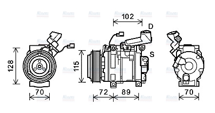 AVA Aircon Compressor HDK270