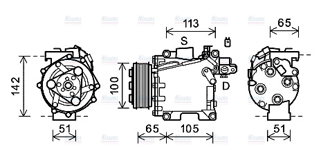 AVA Aircon Compressor HDK278