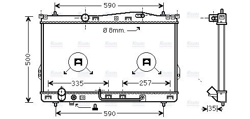 AVA Coolant Radiator HY2078
