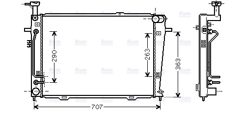 AVA Coolant Radiator HY2130