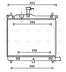 AVA Coolant Radiator HY2290