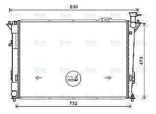 AVA Coolant Radiator HY2435