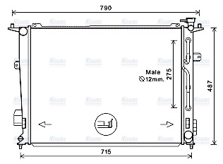 AVA Coolant Radiator HY2440