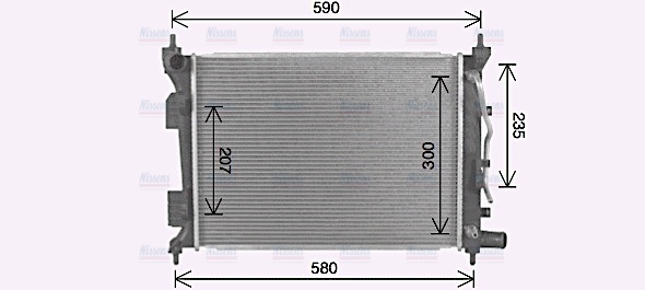 AVA Coolant Radiator HY2490