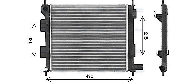 AVA Coolant Radiator HY2578