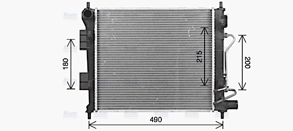 AVA Coolant Radiator HY2589