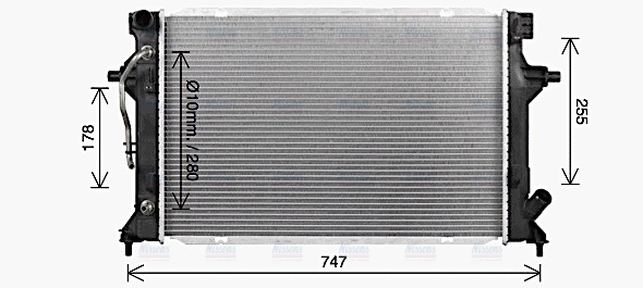 AVA Coolant Radiator HY2596