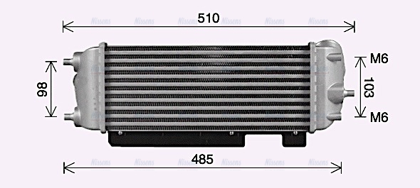 AVA Charge Air Intercooler HY4485