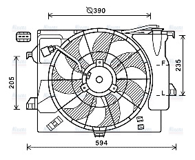 AVA Radiator Cooling Fan HY7546