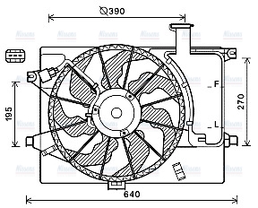 AVA Radiator Cooling Fan HY7567