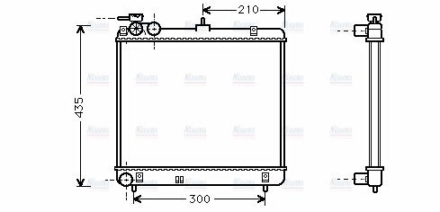 AVA Coolant Radiator HYA2051