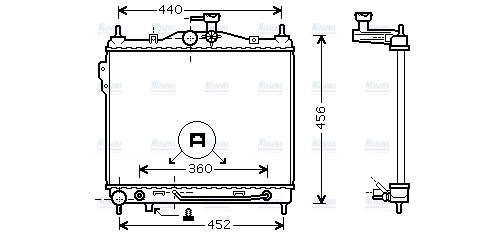 AVA Coolant Radiator HYA2100
