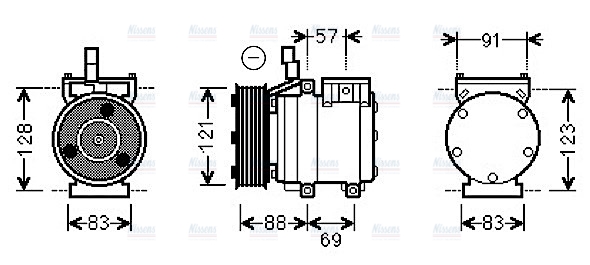 AVA Aircon Compressor HYAK258