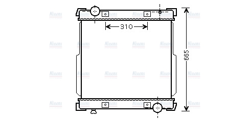 AVA Coolant Radiator IV2095