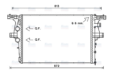 AVA Coolant Radiator IV2126