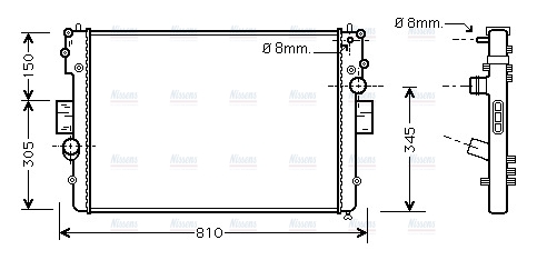 AVA Coolant Radiator IVA2057