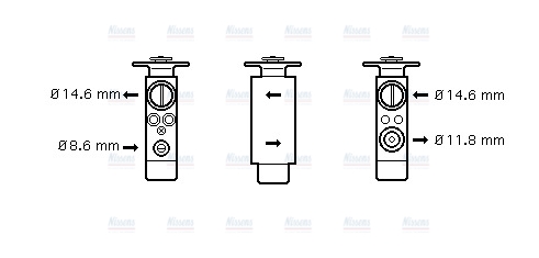 AVA Aircon Expansion Valve JR1046