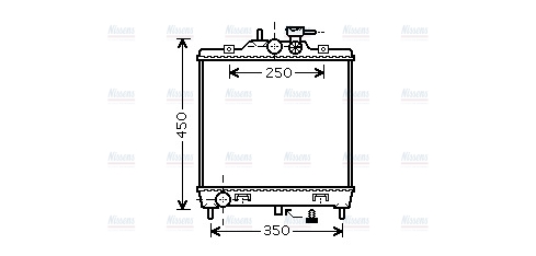 AVA Coolant Radiator KA2063