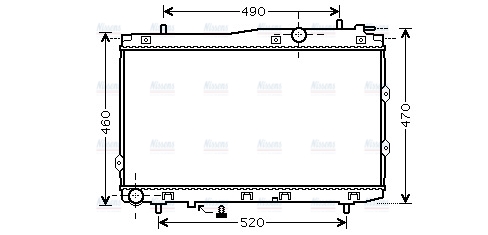 AVA Coolant Radiator KA2086