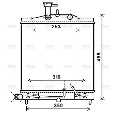 AVA Coolant Radiator KA2163