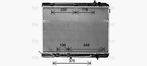 AVA Coolant Radiator KA2333