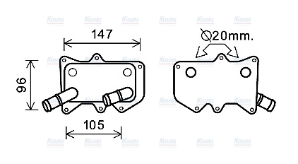AVA Oil Cooler KA3215
