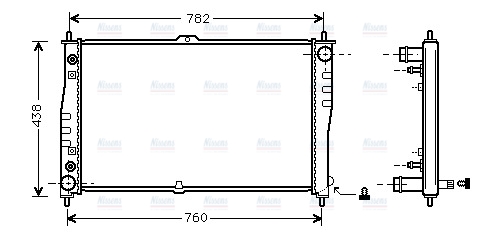 AVA Coolant Radiator KAA2019