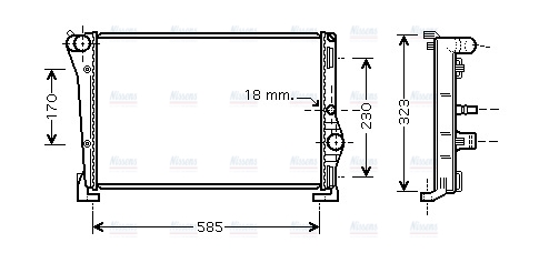 AVA Coolant Radiator LCA2088