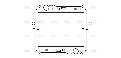 AVA Coolant Radiator ME2240