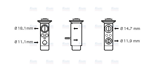 AVA Aircon Expansion Valve MS1112