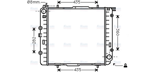 AVA Coolant Radiator MS2038