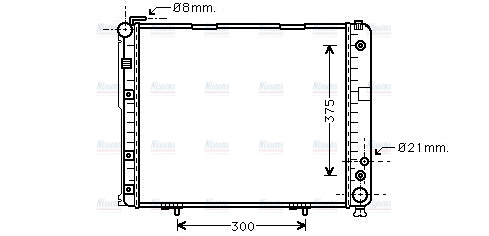 AVA Coolant Radiator MS2178