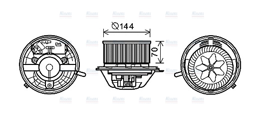 AVA Cabin Fan Blower Motor MS8608