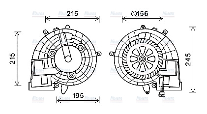 AVA Cabin Fan Blower Motor MS8612
