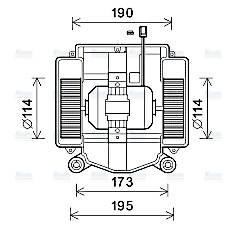 AVA Cabin Fan Blower Motor MS8669