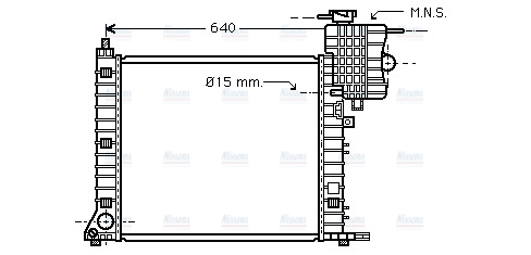 AVA Coolant Radiator MSA2264