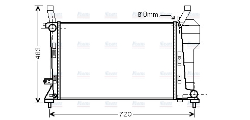 AVA Coolant Radiator MSA2363